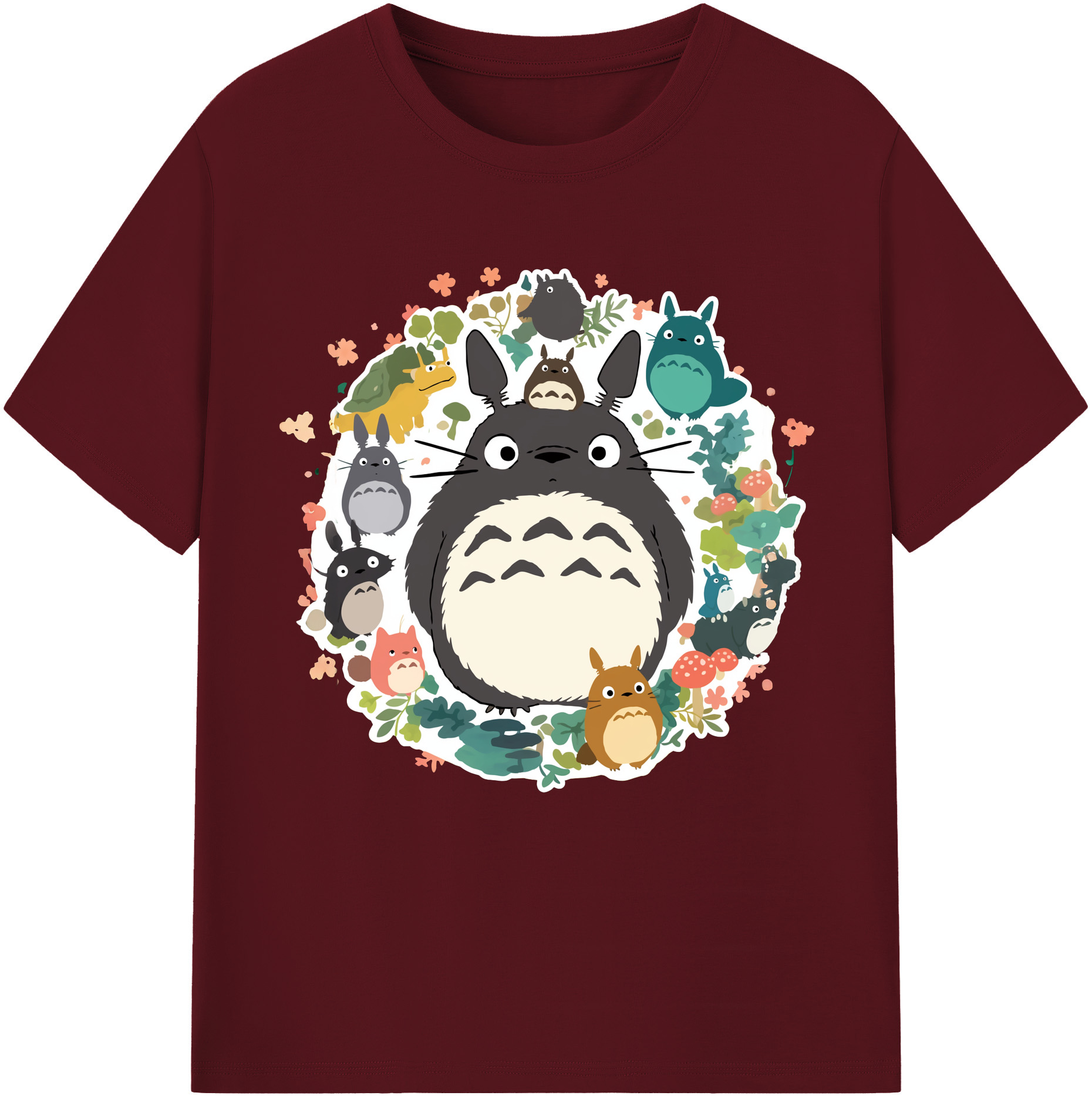 （画像用） となりのトトロ 草壁メイ 草壁サツキ My Neighbor Totoro Satsuki Kusakabe Mei Kusakabe 綿100％半袖Tシャツ（フロントプリント）